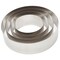 4 Piece Cake Rings for Baking Set, Stainless Steel Round Cutters for Cake Molding, Mousse, Pastries (6, 8, 10, 12 Inch)